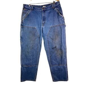 Sorel Men's 38 Blue Denim Double Knee Workwear Carpenter Jeans *